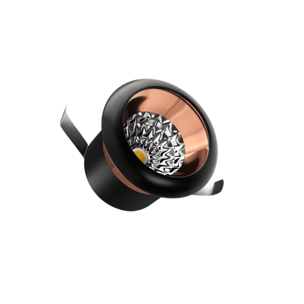 LED COB Spot Light - 441 (3W) Black Body with Rose Gold Reflector
