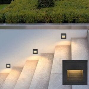 LED Stair Light - 525 (3W) Black (Warm White)
