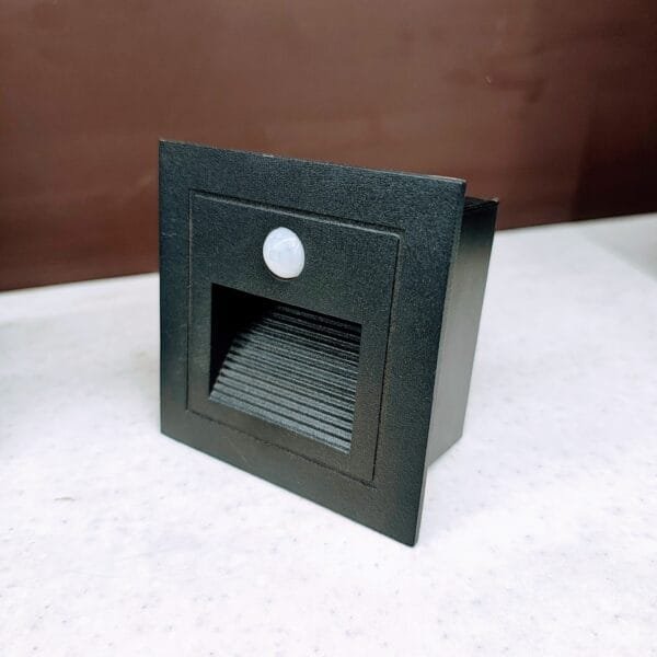 LED Sensor Stair Light - 525 (3W) Black (Warm White)